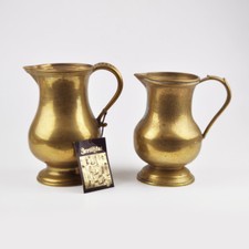 2 x Messingkanne mit Henkel -