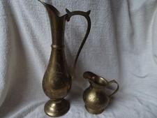 2 x Messingkrüge ,Vasen 34