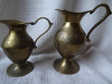 2 x Messingkrüge ,17 und 13