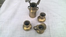 4 Messingvasen/krüge klein